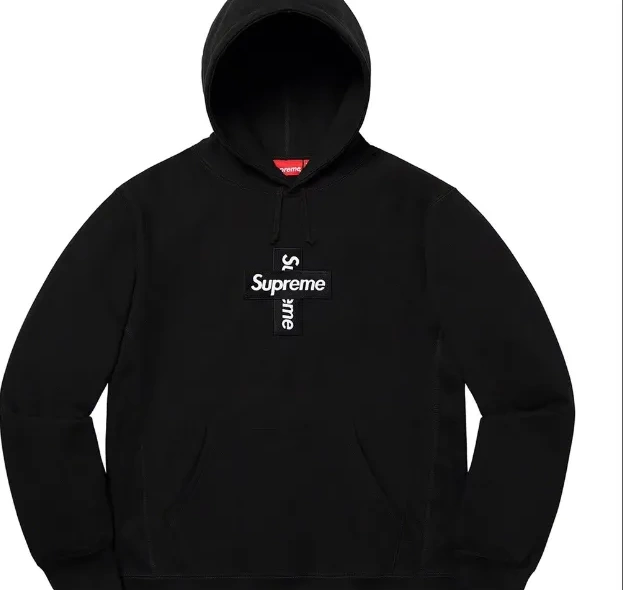 S Cross Hoodie Hooded M Logo 20FW Cross Hoodie Bogo with XL Velvet Grey Box Black L 0718